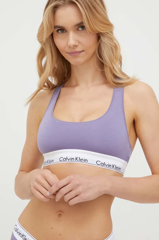 fioletowy Calvin Klein Underwear biustonosz Damski