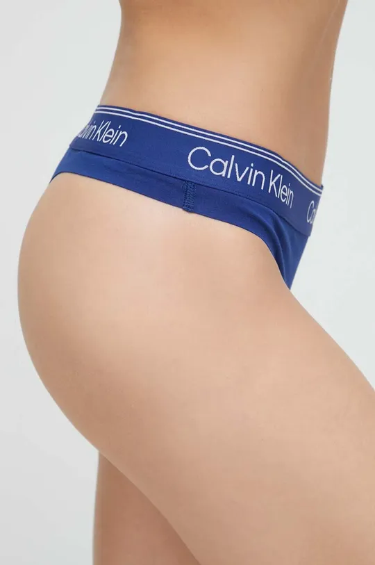 Calvin Klein Underwear stringi niebieski