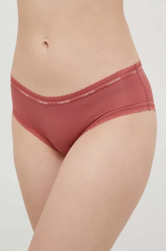 bordowy Calvin Klein Underwear figi Damski