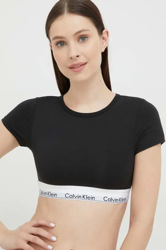 μαύρο Μπλουζάκι Calvin Klein Underwear Γυναικεία