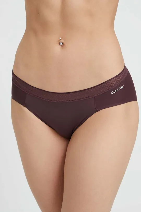 μπορντό Σλιπ Calvin Klein Underwear Γυναικεία