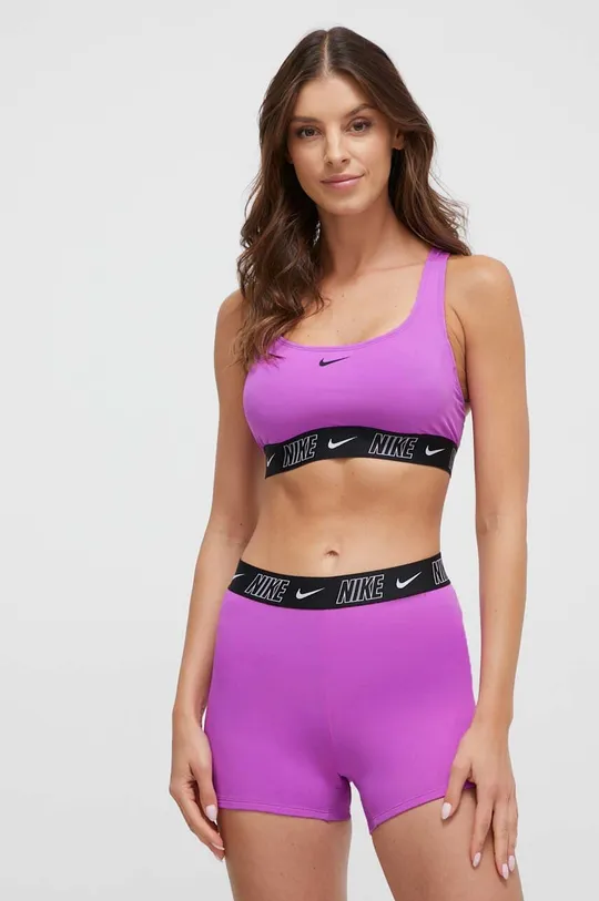 Kopalne kratke hlače Nike Logo Tape vijolična