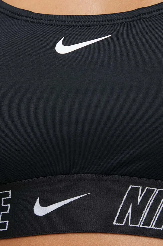 чёрный Купальный бюстгальтер Nike Logo Tape