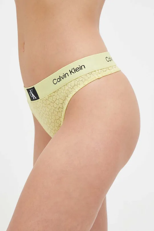 Στρινγκ Calvin Klein Underwear πράσινο