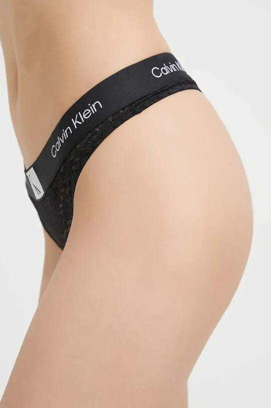 Στρινγκ Calvin Klein Underwear μαύρο