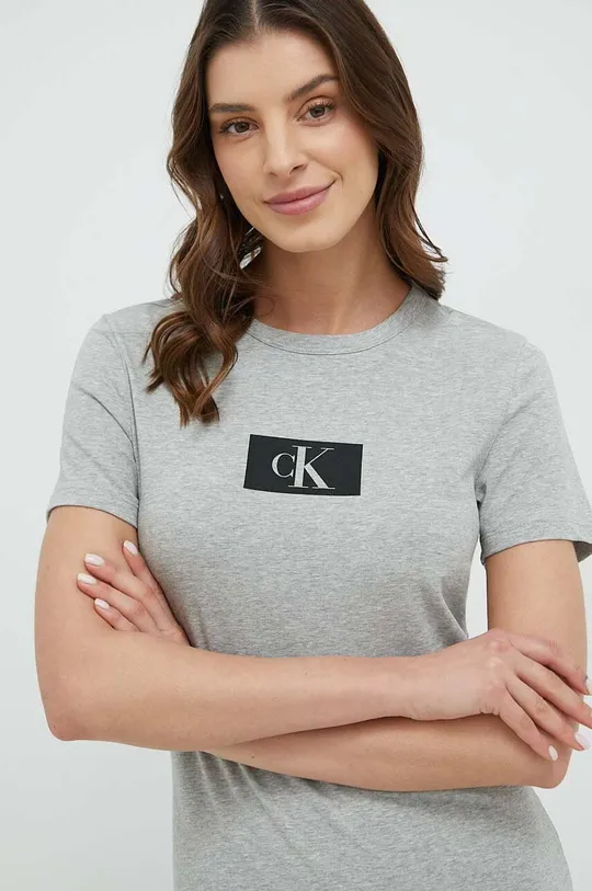 sivá Nočná košeľa Calvin Klein Underwear