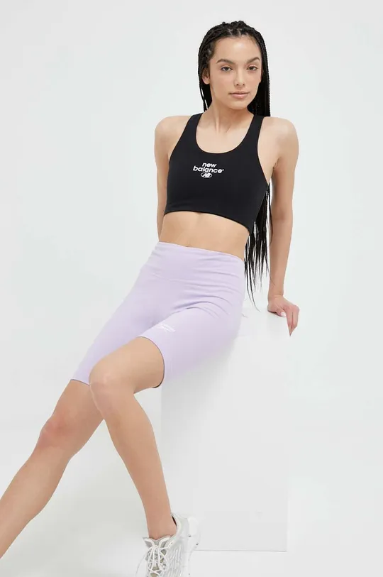 New Balance sports bra Essentials Reimagined black