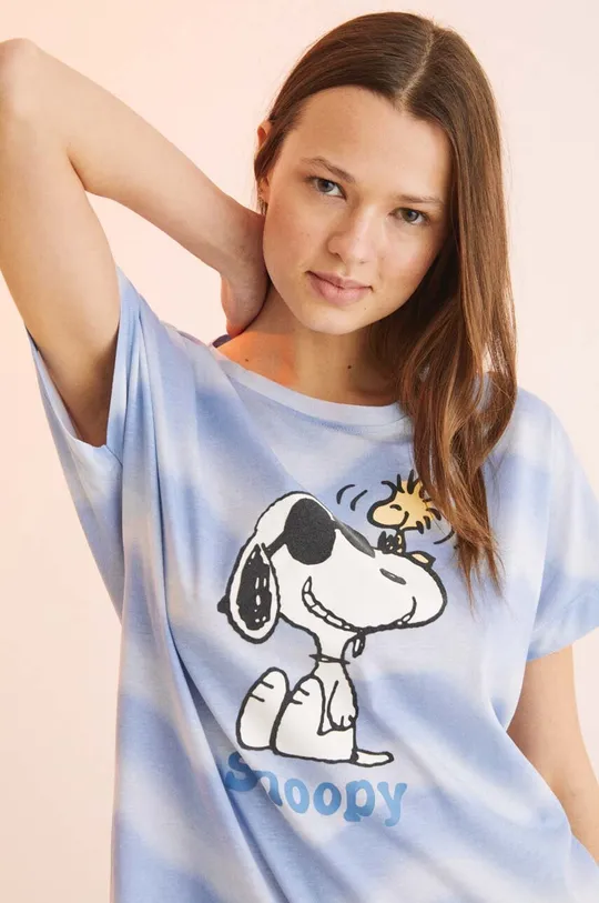 Βαμβακερό πουκάμισο πιτζάμα women'secret Snoopy  100% Βαμβάκι