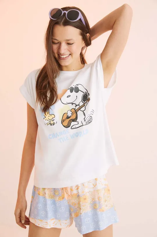 Βαμβακερές πιτζάμες women'secret Snoopy πολύχρωμο