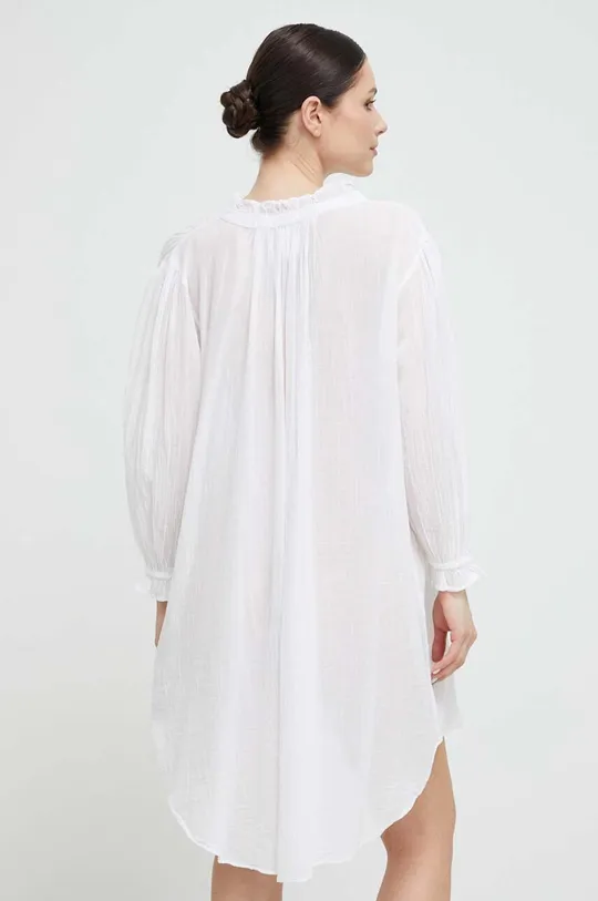 Βαμβακερό πουκάμισο πιτζάμα Polo Ralph Lauren λευκό