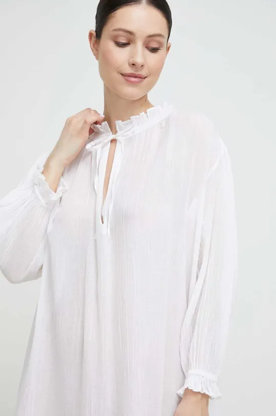 λευκό Βαμβακερό πουκάμισο πιτζάμα Polo Ralph Lauren