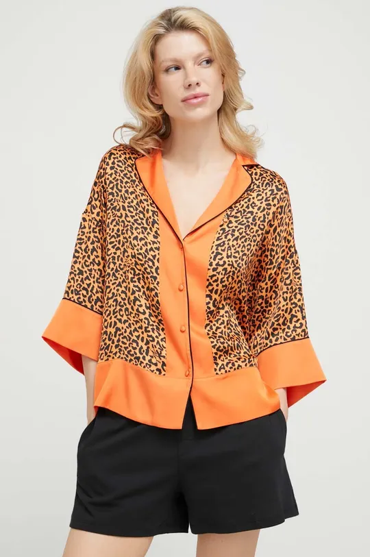 Πουκάμισο πιτζάμας Karl Lagerfeld πορτοκαλί