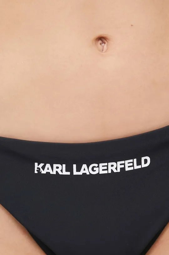 czarny Karl Lagerfeld figi kąpielowe