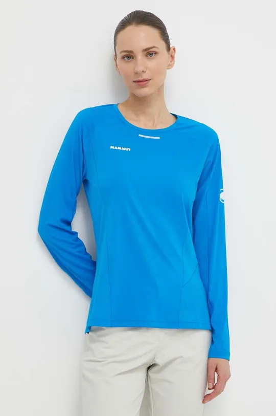 modra Funkcionalna majica z dolgimi rokavi Mammut Aenergy FL Ženski