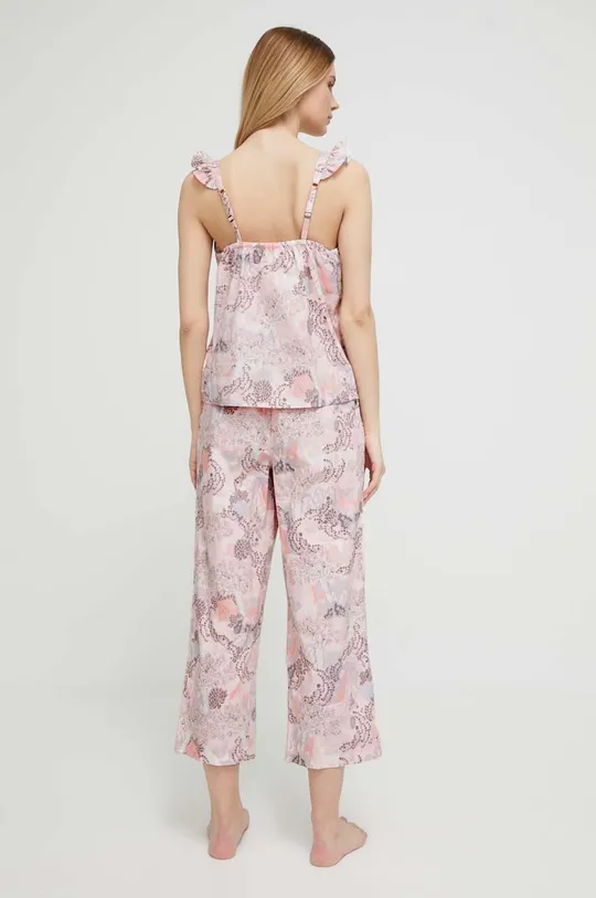 Bombažna pižama Kate Spade roza