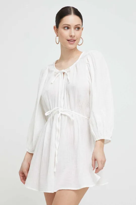 bela Obleka za na plažo Abercrombie & Fitch Ženski