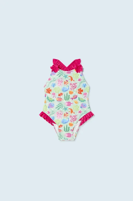 turkusowy Mayoral jednoczęściowy strój kąpielowy niemowlęcy Dziewczęcy
