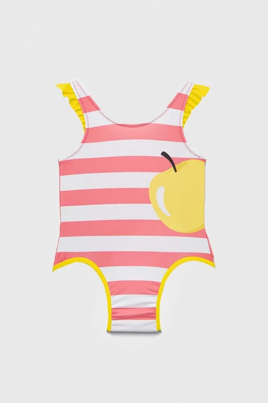 różowy United Colors of Benetton jednoczęściowy strój kąpielowy niemowlęcy Dziewczęcy