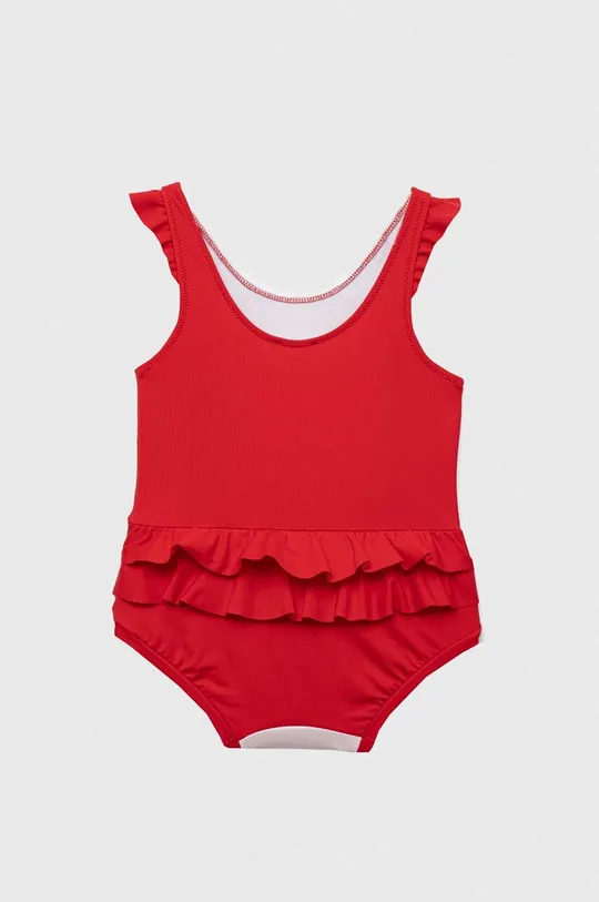 United Colors of Benetton jednoczęściowy strój kąpielowy niemowlęcy czerwony