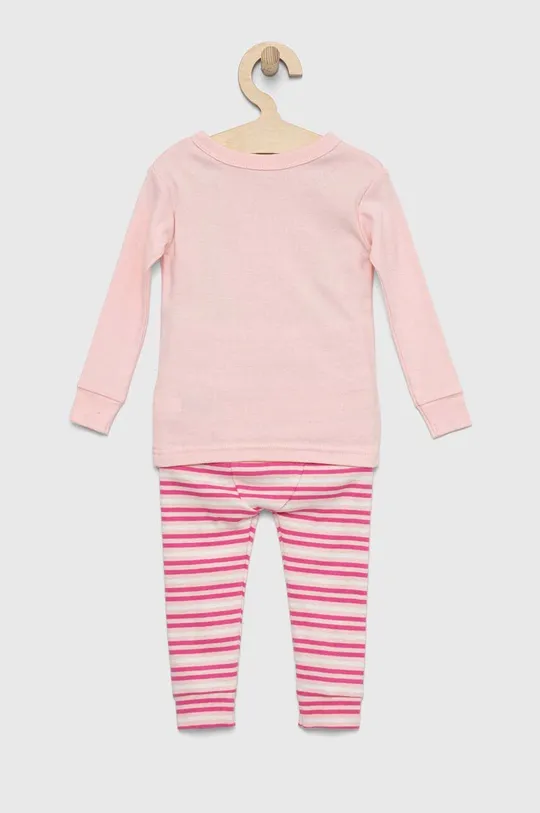Dječja pamučna pidžama GAP roza