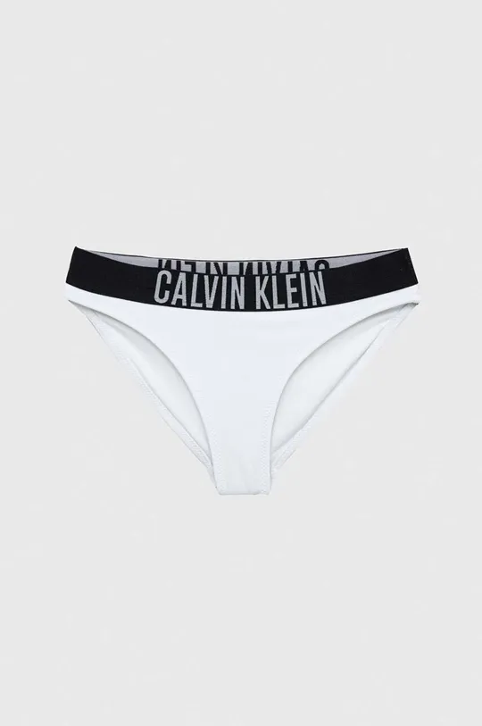 biały Calvin Klein Jeans dwuczęściowy strój kąpielowy dziecięcy