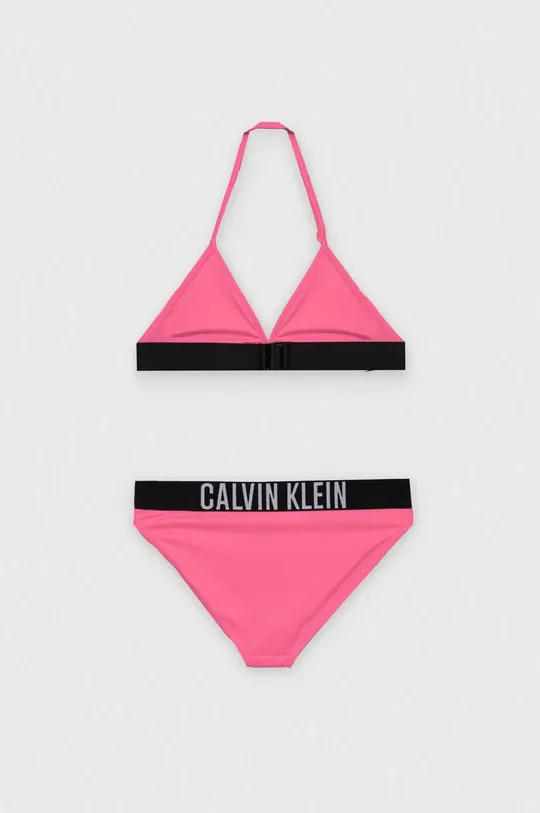 Dvojdielne detské plavky Calvin Klein Jeans ružová