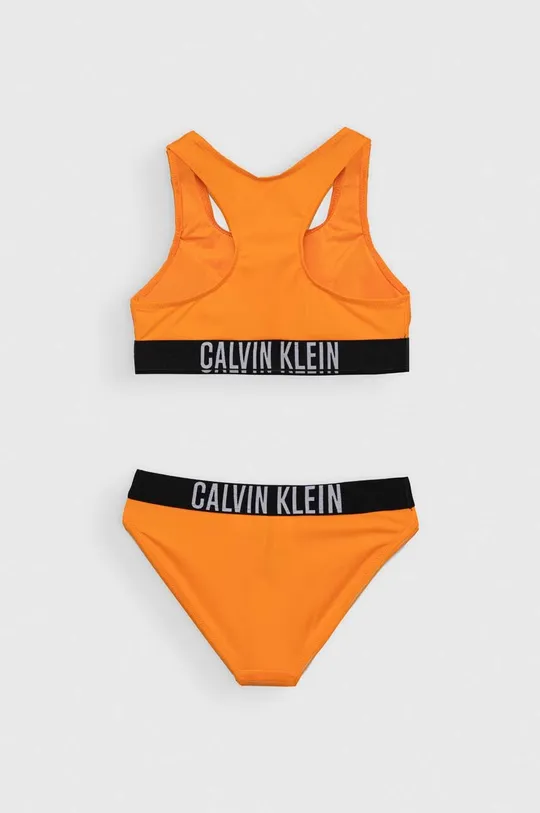 Dječji dvodijelni kupaći kostim Calvin Klein Jeans narančasta