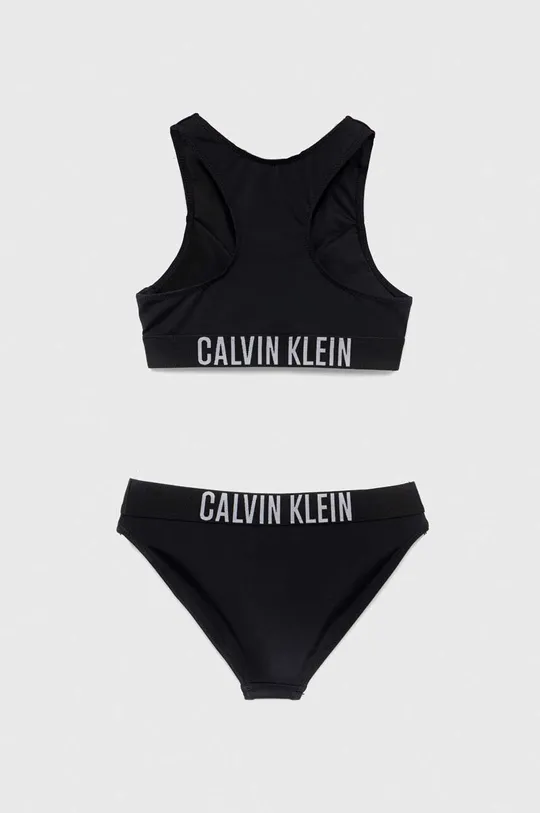 Calvin Klein Jeans dwuczęściowy strój kąpielowy dziecięcy czarny