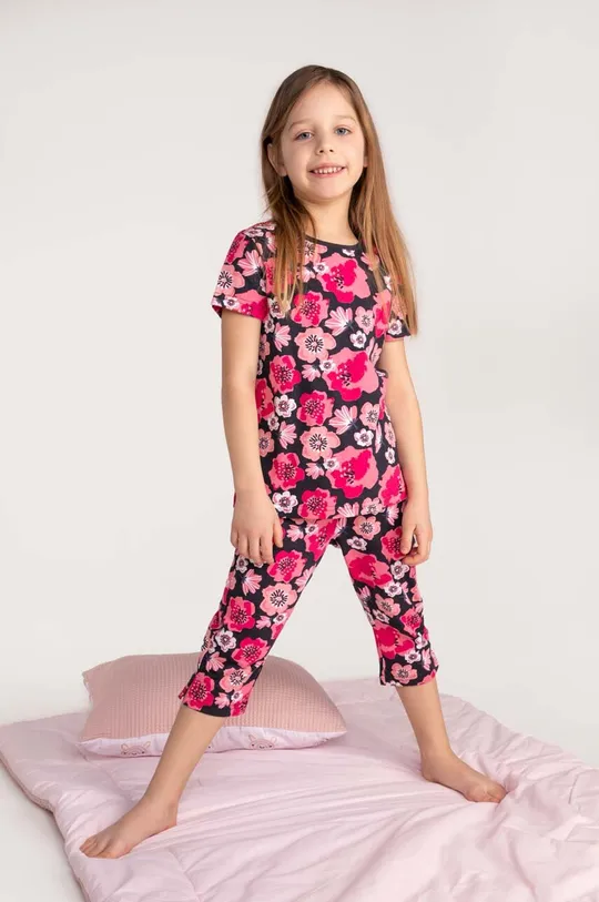 μωβ Παιδικές βαμβακερές πιτζάμες Coccodrillo Για κορίτσια
