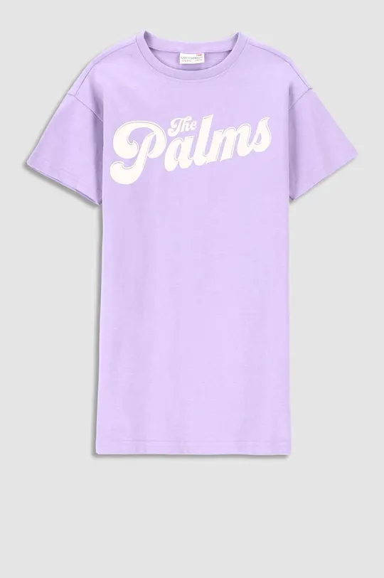 фиолетовой Детская хлопковая ночная рубашка Coccodrillo Для девочек