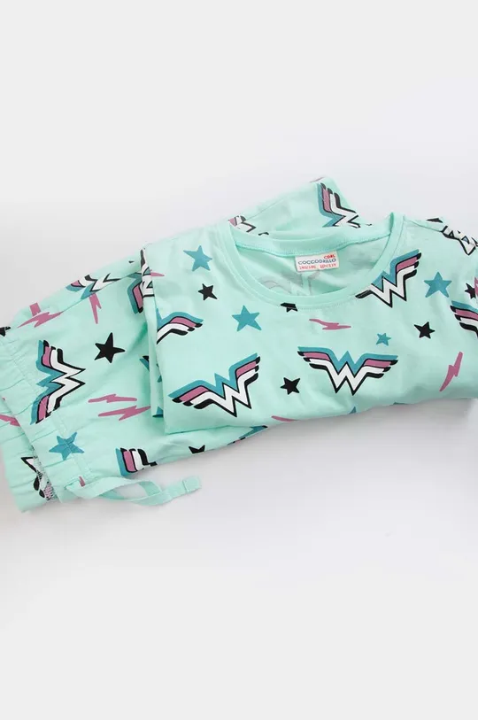 Dječja pamučna pidžama Coccodrillo X Wonder Woman