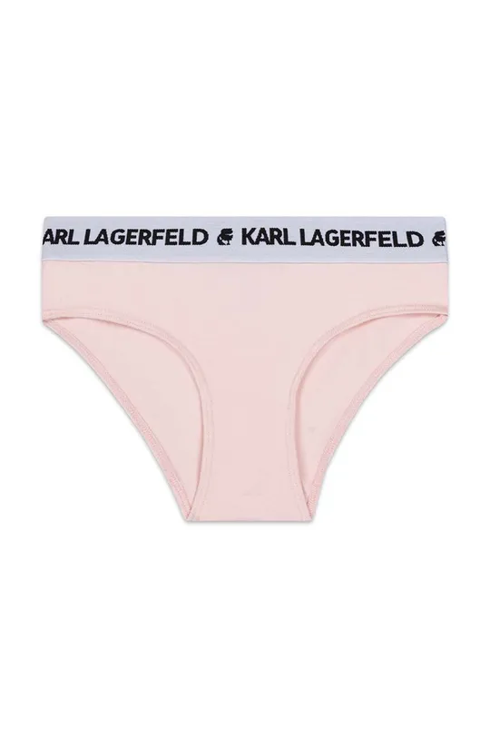 Detské nohavičky Karl Lagerfeld 2-pak ružová