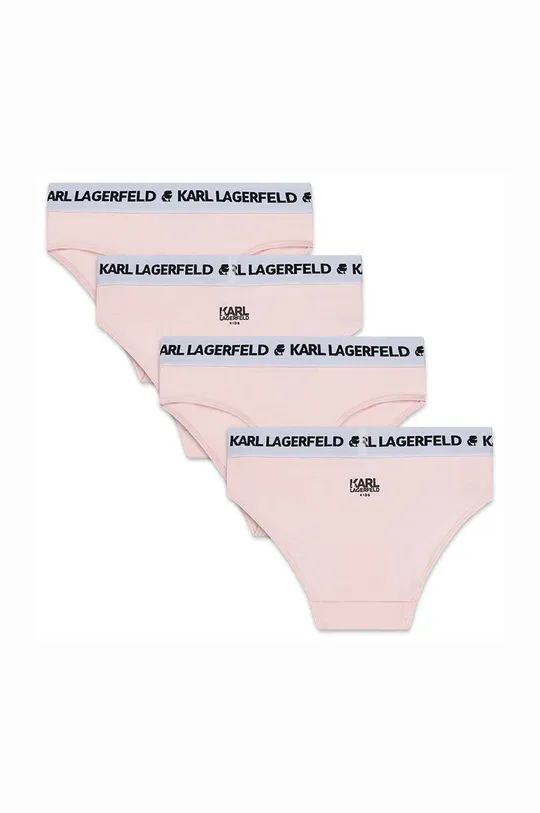 ružová Detské nohavičky Karl Lagerfeld 2-pak