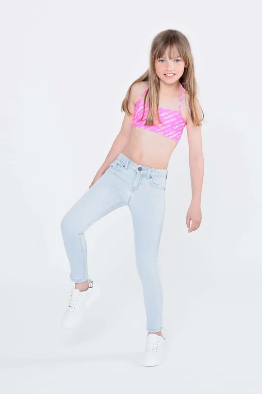 roza Dječji dvodijelni kupaći kostim Karl Lagerfeld Za djevojčice