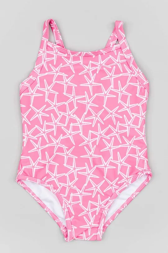 ružová Jednodielne plavky pre bábätká zippy Dievčenský