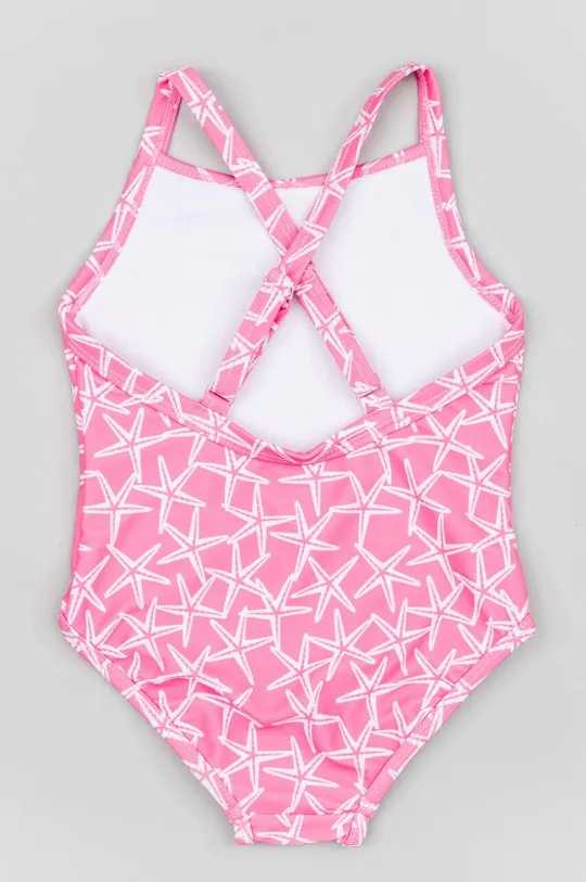 Jednodielne plavky pre bábätká zippy ružová