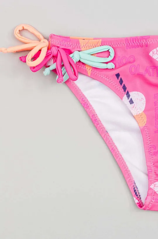 różowy zippy dwuczęściowy strój kąpielowy dziecięcy