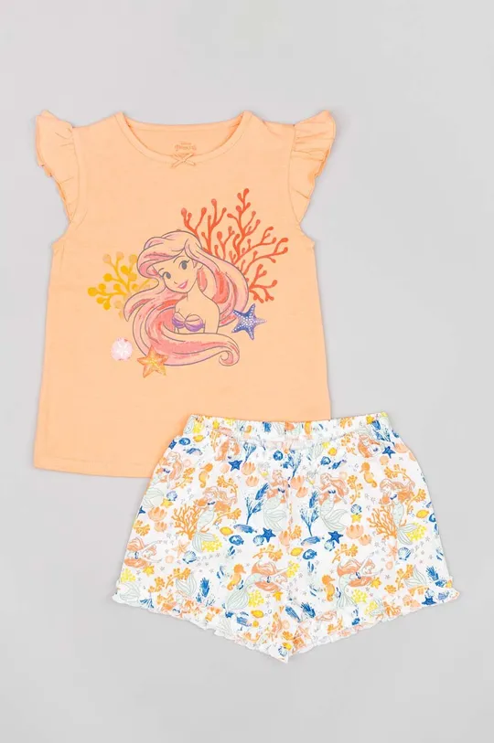 narančasta Dječja pamučna pidžama zippy Za djevojčice