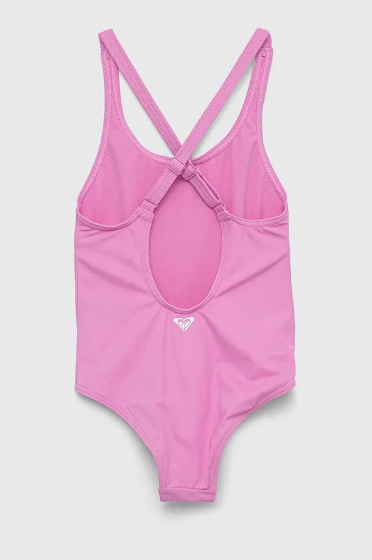 Суцільний дитячий купальник Roxy рожевий