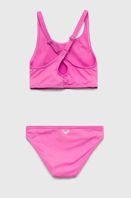 Roxy dwuczęściowy strój kąpielowy dziecięcy różowy