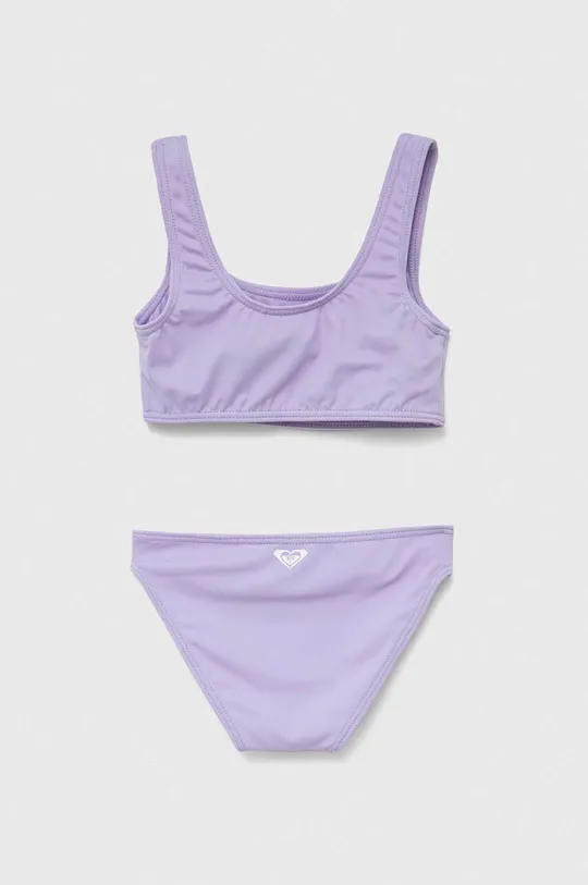Roxy dwuczęściowy strój kąpielowy dziecięcy fioletowy