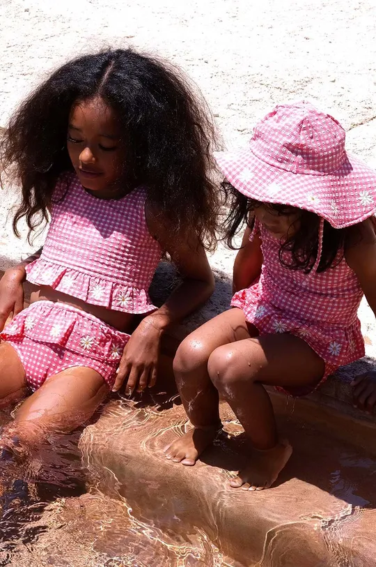różowy Konges Sløjd dwuczęściowy strój kąpielowy dziecięcy Dziewczęcy