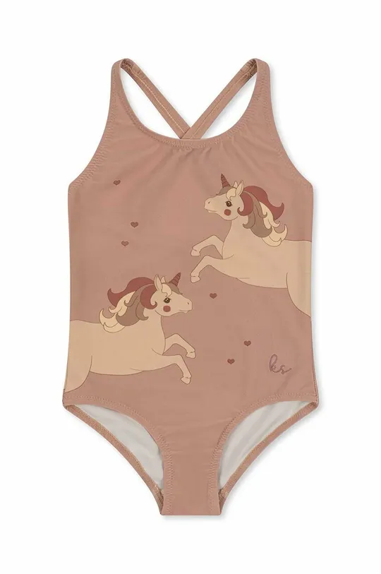 narančasta Dječji jednodijelni kupaći kostim Konges Sløjd Za djevojčice