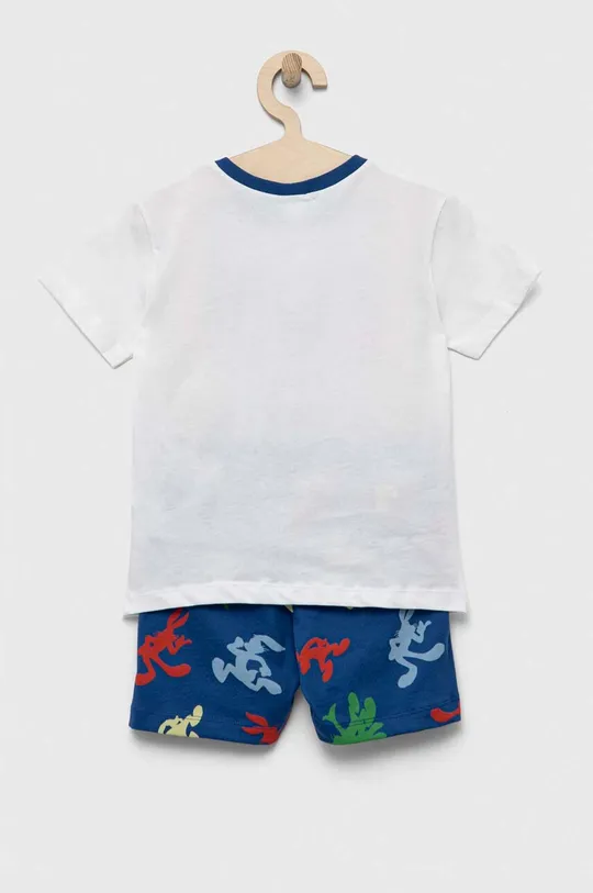 Детская хлопковая пижама United Colors of Benetton x Looney Tunes белый