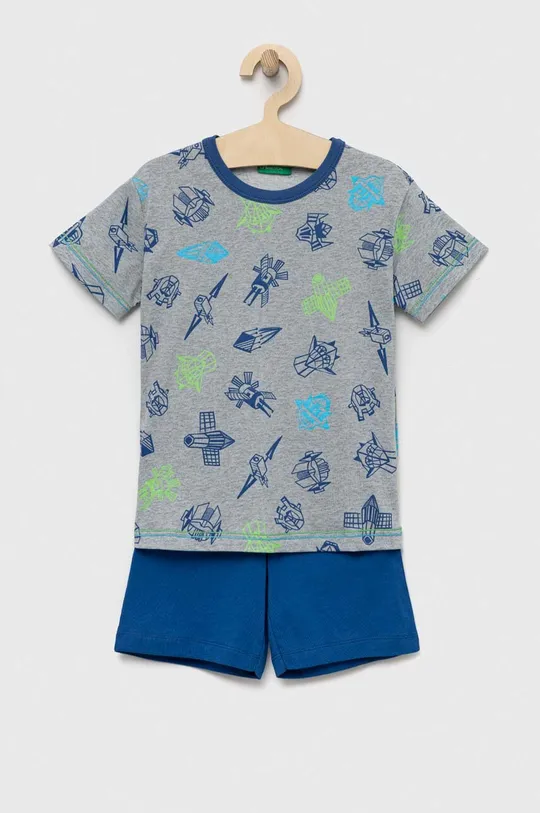 mornarsko modra Otroška bombažna pižama United Colors of Benetton Otroški