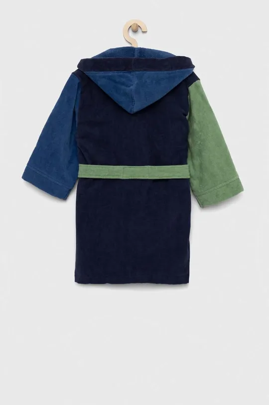 Дитячий бавовняний халат United Colors of Benetton темно-синій