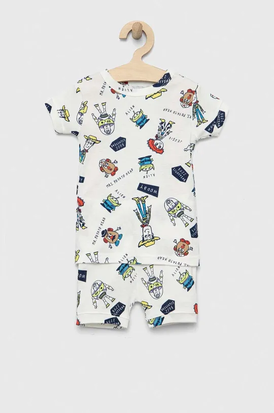 bijela Dječja pamučna pidžama GAP x Pixar Dječji