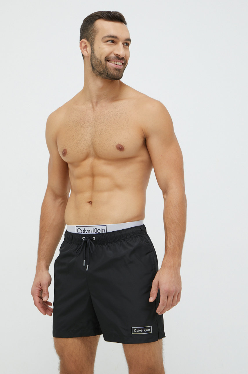 černá Plavkové šortky Calvin Klein Pánský