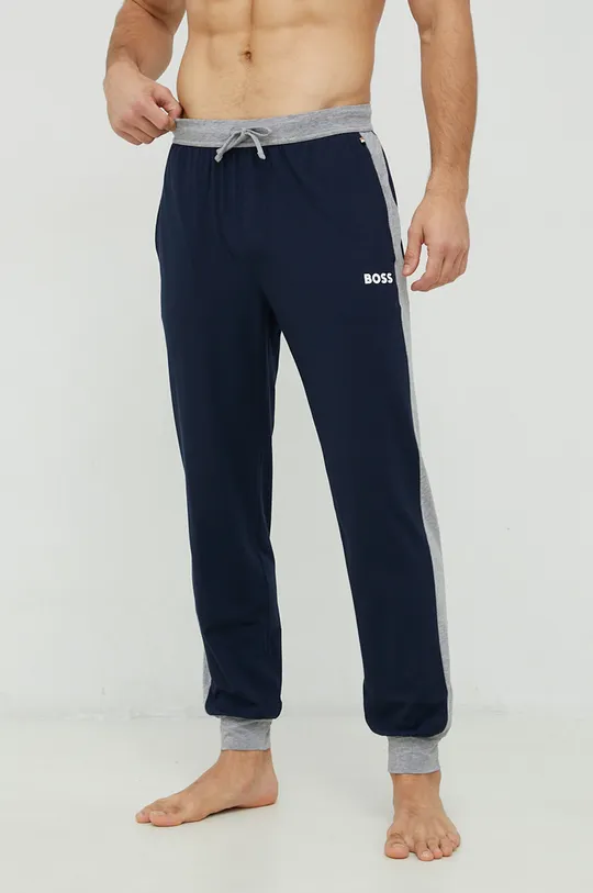 námořnická modř Pyžamové kalhoty BOSS Pánský