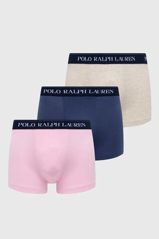 mornarsko modra Boksarice Polo Ralph Lauren 3-pack Moški